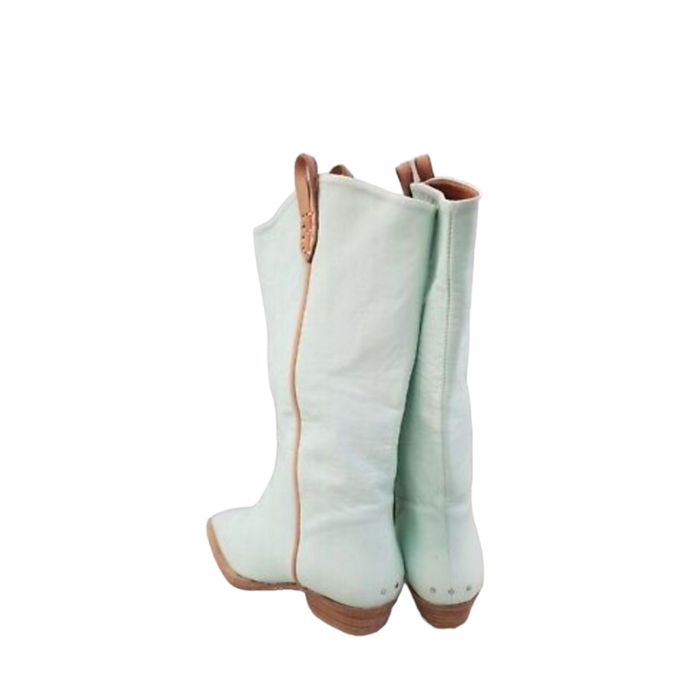 Free People WE THE FREE Montage Tall Boots Cactus Milk Leather - Picture 5 of 16